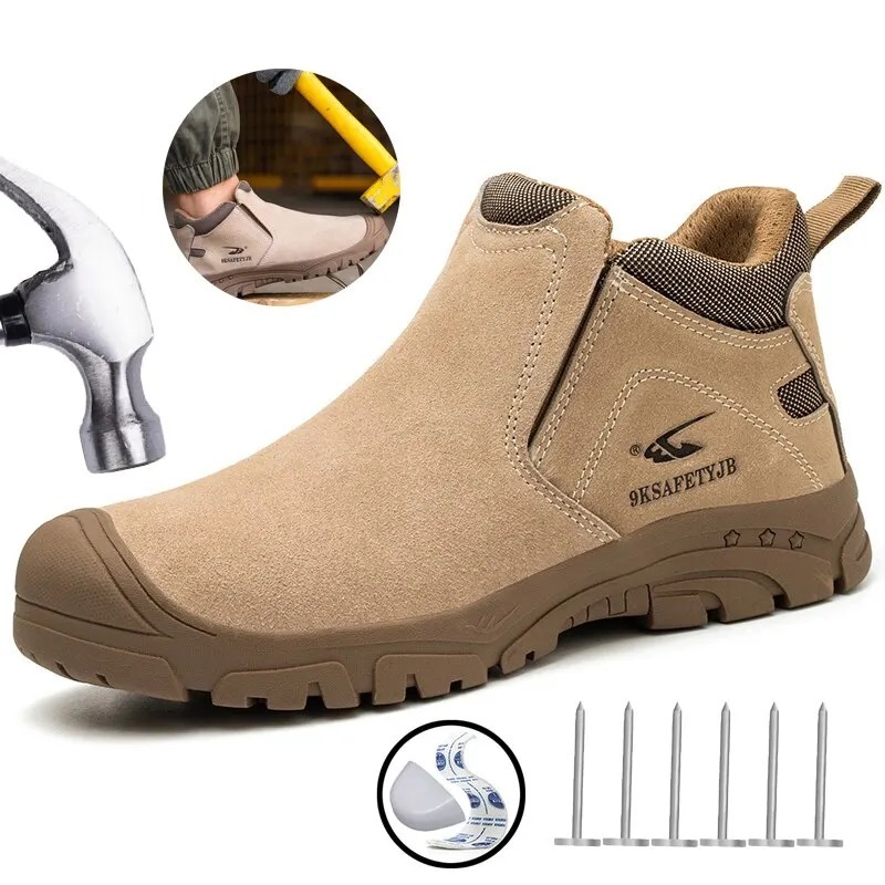 Slip-on Steel Toe Cap Safety Shoes Attack Shield And Anti-stab – Bild 7