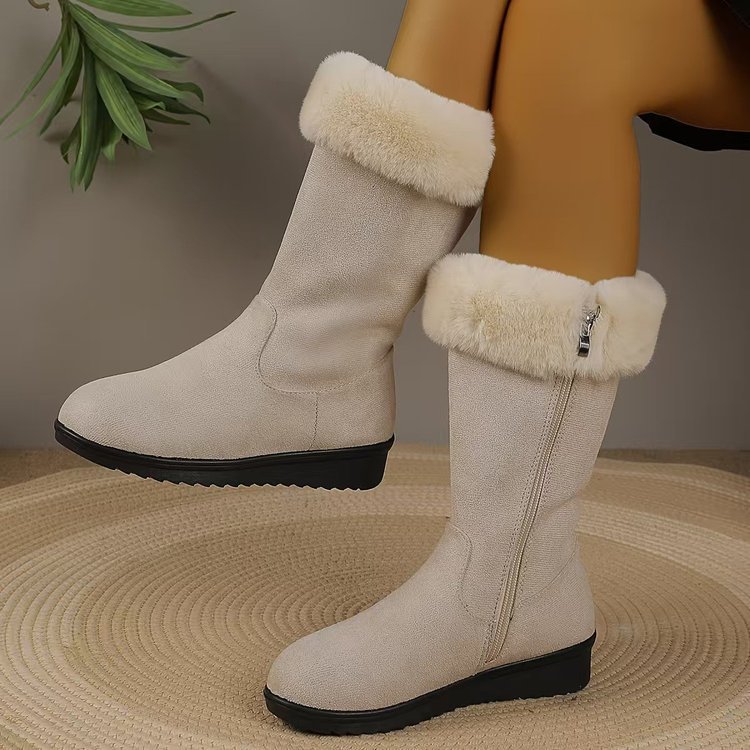 Fleece-lined Thickened Mid-calf Versatile Snow Boots — изображение 4