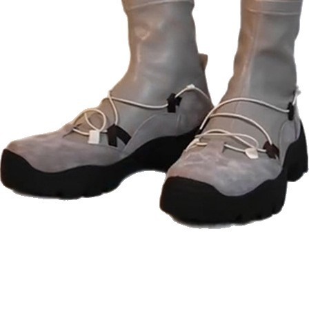 Retro Platform Cross Strap Stretch Boots Female – Bild 5