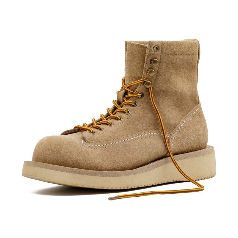Retro American Mid-top Suede Leather Boots – Bild 2