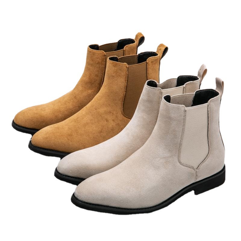 Rubber Pigskin Martin Boots Casual Men's Boots High-top - Image 5