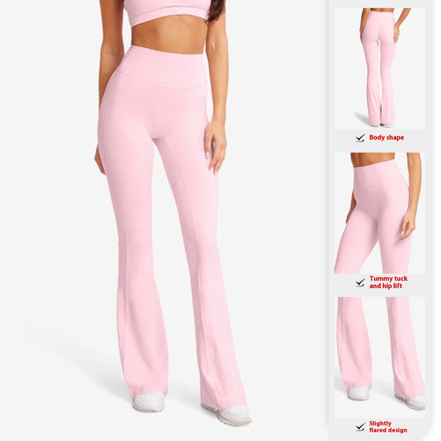 Waist Shaping Yoga Bootleg Pants - Image 2