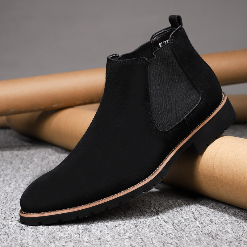 High-top Sleeve Suede Leather Surface Plus Size Casual Boots Fashion All-matching - Image 2