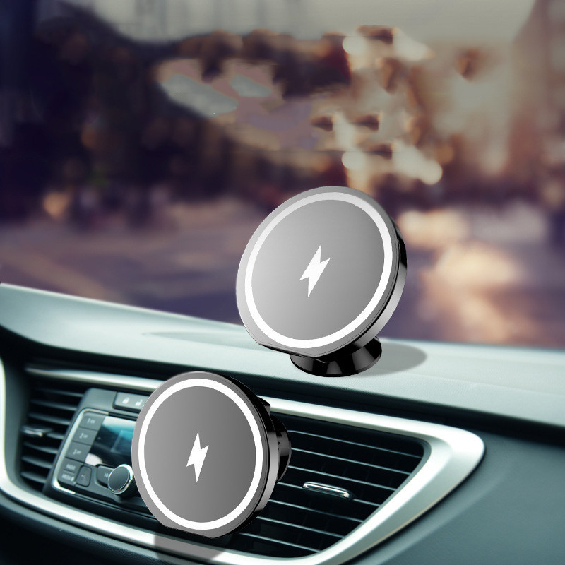 Magnetic Wireless Charging Car Phone Holder 15W - Image 2