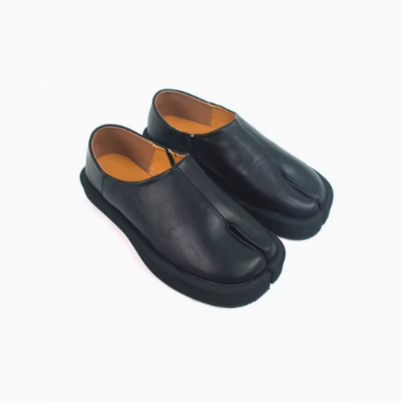 Split Toe Shoes, Men's And Women's Genuine Leather, Internet Famous Sheephoof Horse - Image 2