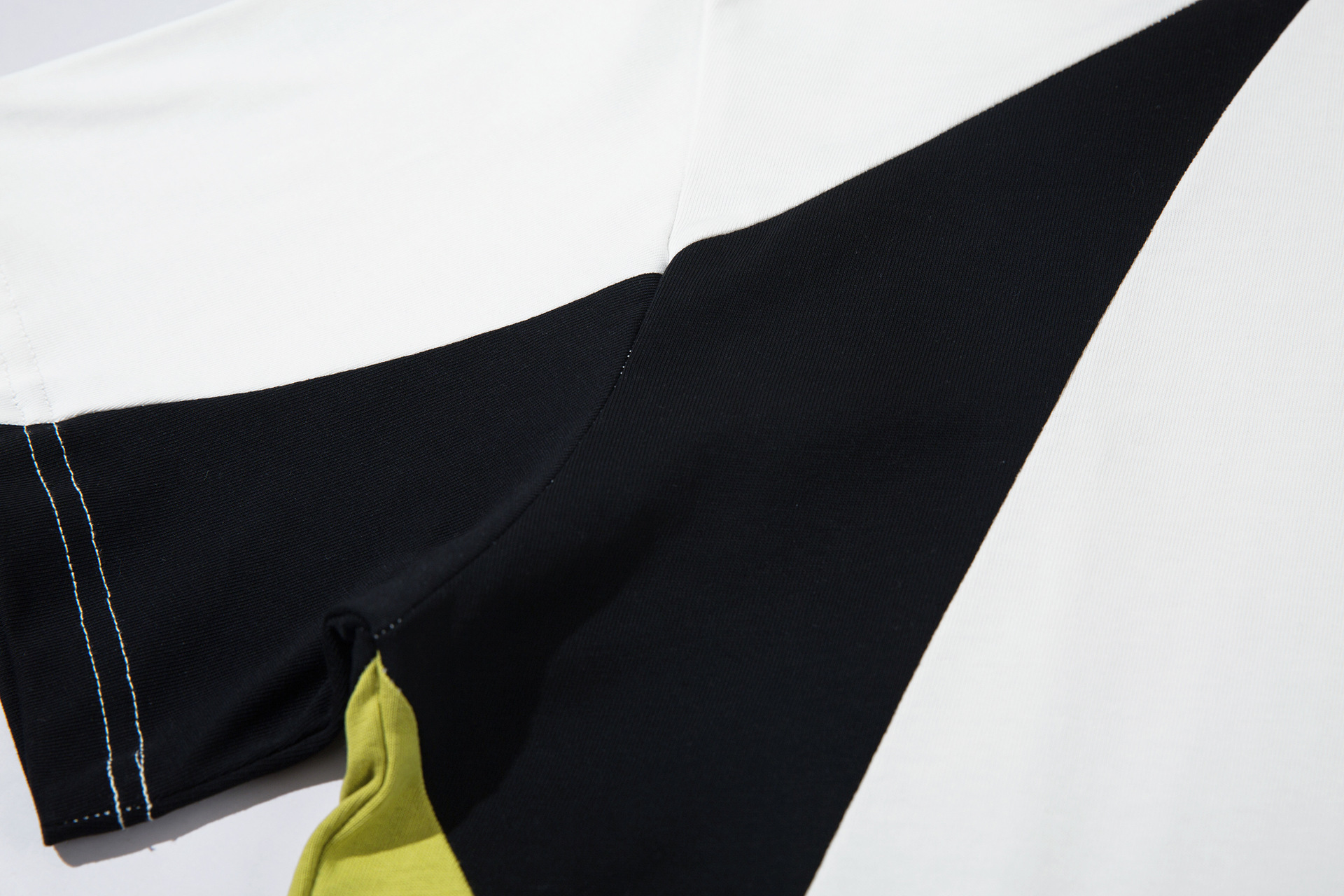 American Fashion Brand Multicolor Printing Stitching Short Sleeve - Image 3