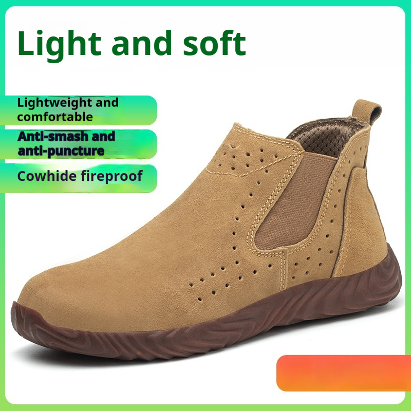 Men's Safety Shoes With Steel Toe Caps For Anti Smashing And Anti Piercing - Image 3