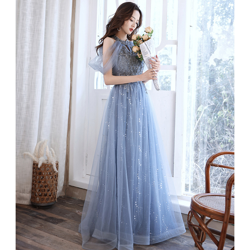 Host French Banquet Blue Long Dress — изображение 2