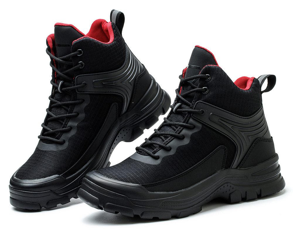 Men's Comfortable Breathable Anti-smashing And Anti-penetration Waterproof Work Shoes - Image 5