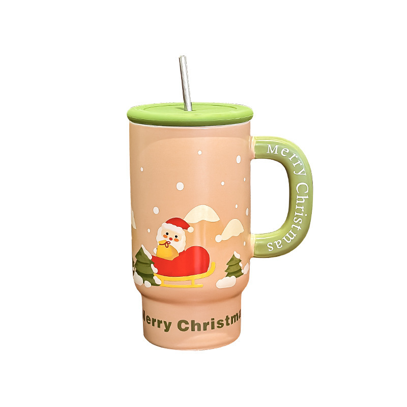 Christmas Gift Large Capacity Ceramic Cup Mug Creative — изображение 5