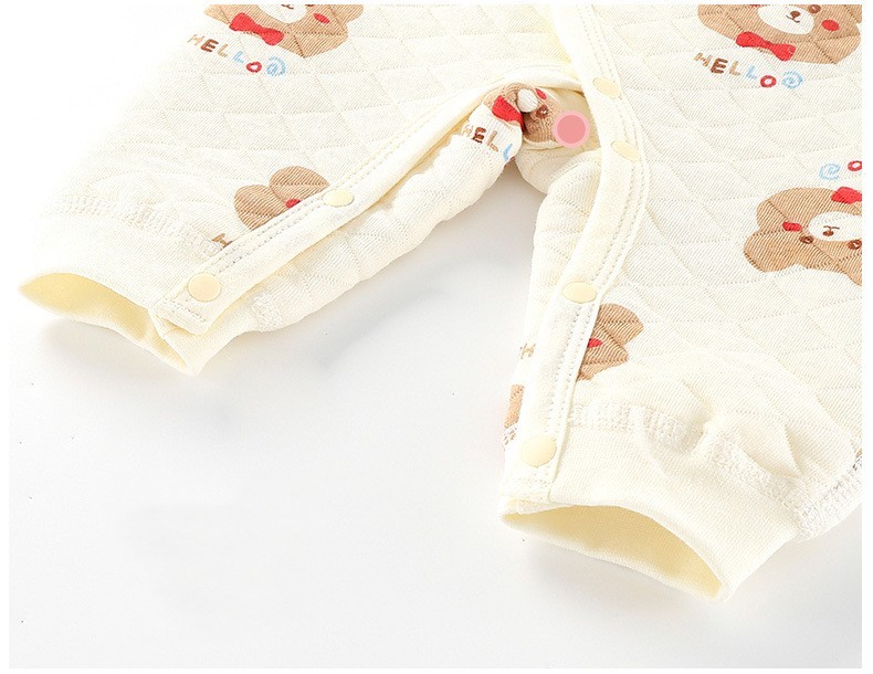 Padded Long Sleeve Baby Onesie - Image 3