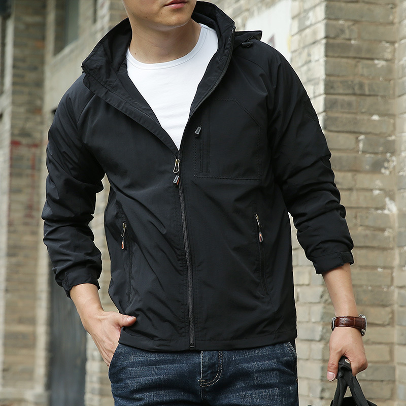 Men's Fashion Solid Color Single Outdoor Jacket - Image 2