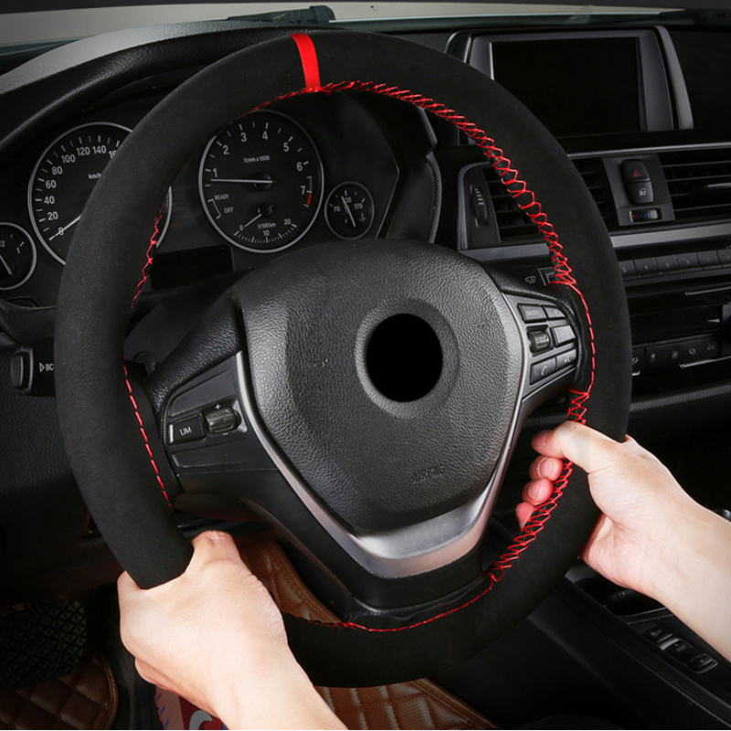 Automobile Wool Microfiber Steering Wheel Cover — изображение 3