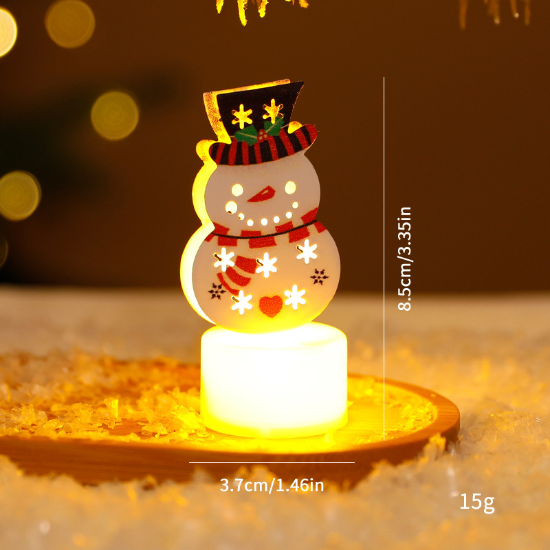 LED Electronic Candle Lights Christmas Trees Santa Claus Snowmen Creative Candles Small Night Lights Home Decorative Ornaments - Image 8