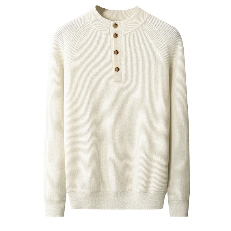 Autumn And Winter New Semi-high Neck Cashmere Sweater - Image 5