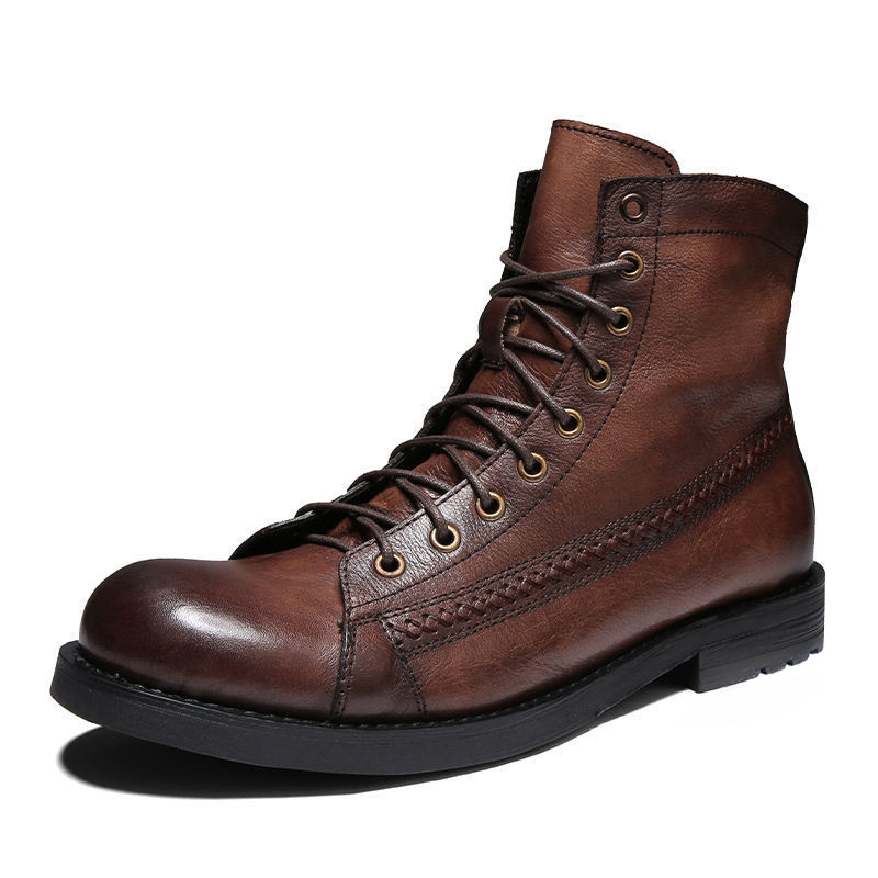 British Style Brush Color Worker Boot - Image 6