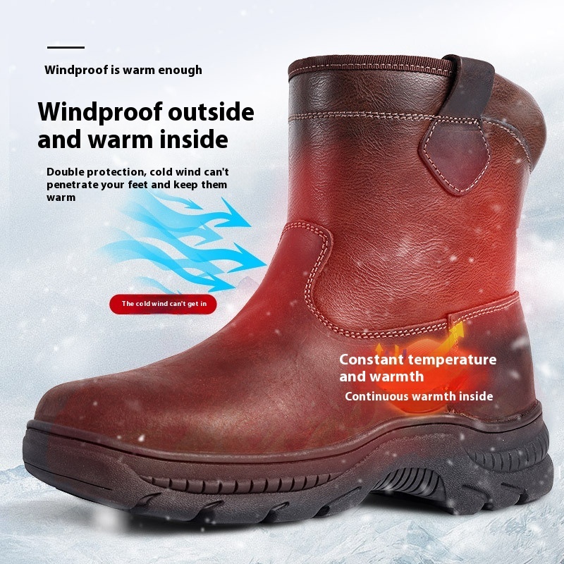 Warm Fur Integrated Wool Boots Waterproof Non-slip Platform Cotton Shoes - Image 2