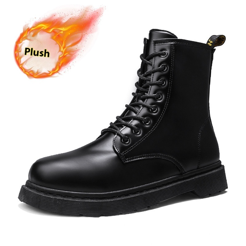 Martin Boots With Zipper Men's British Style - Image 5