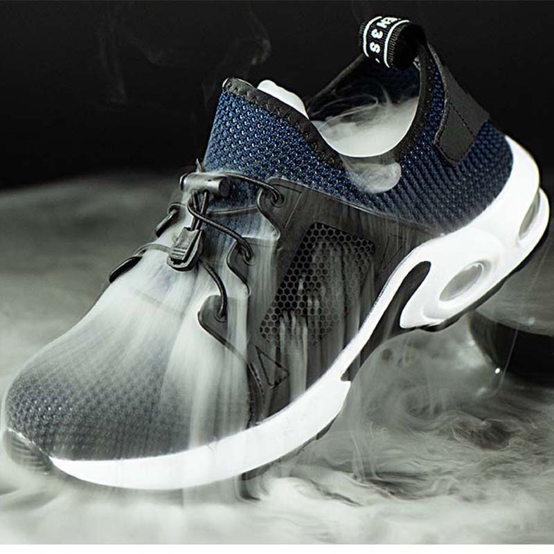 Four Seasons Fly Weaving Breathable Anti-static Safety Shoes – Bild 2