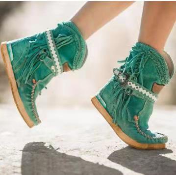 European And American Winter New Tassel Short Women's Boots - Image 3
