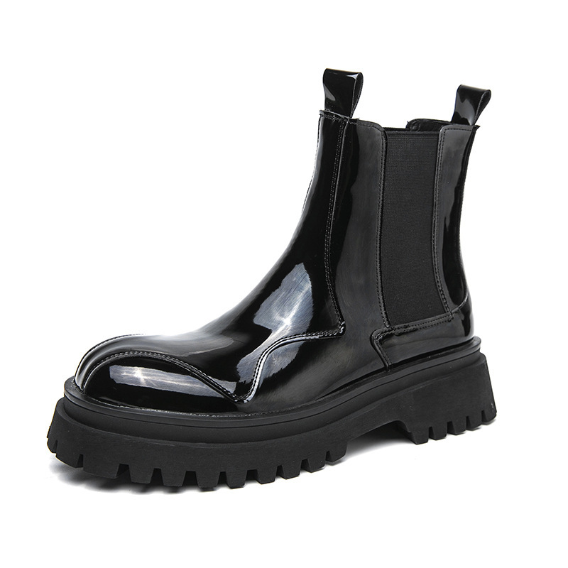 British Glossy Ankle Boots For Men – Bild 6