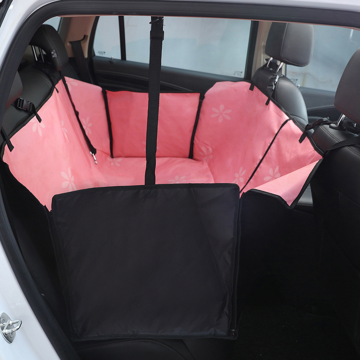 Printed Simple Rear Two-seater Car Mat For Pet Car - Image 5