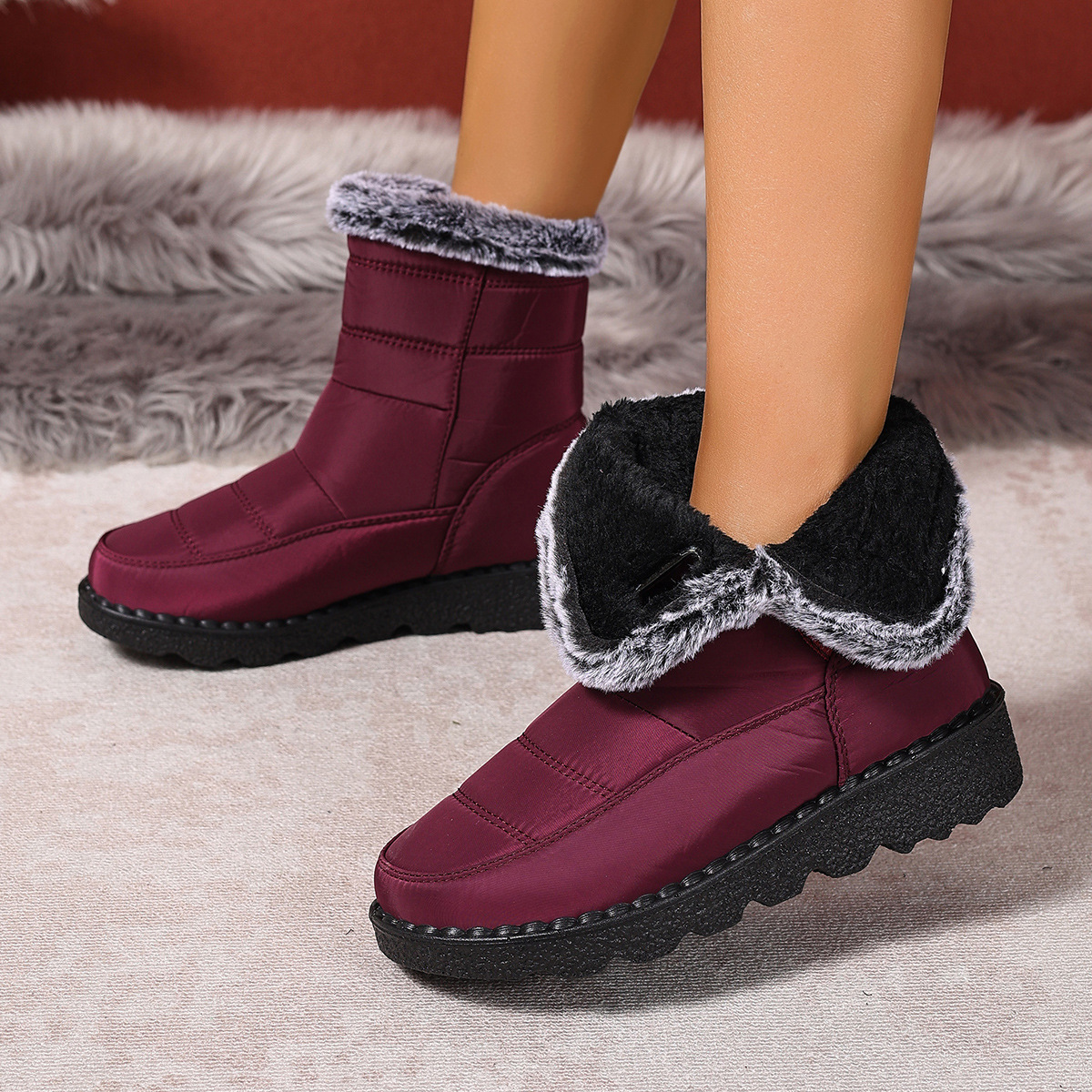 Women's Snow Boots Plus Size Wear-resistant Comfortable Warm Boots - Image 2