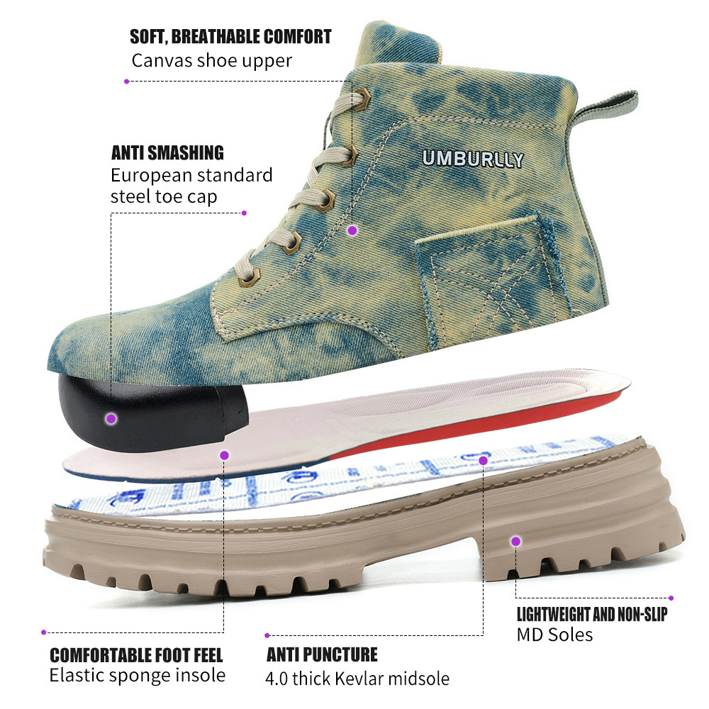 Women's Comfortable Breathable And Anti Smashing Safety Shoes — изображение 3