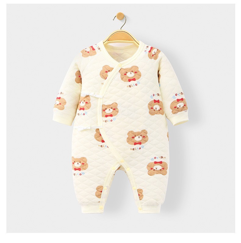 Padded Long Sleeve Baby Onesie - Image 6