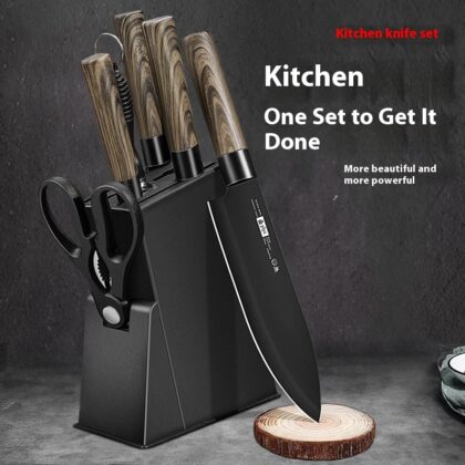 Anti-rust Black Blade Knives Kitchen Suit Household