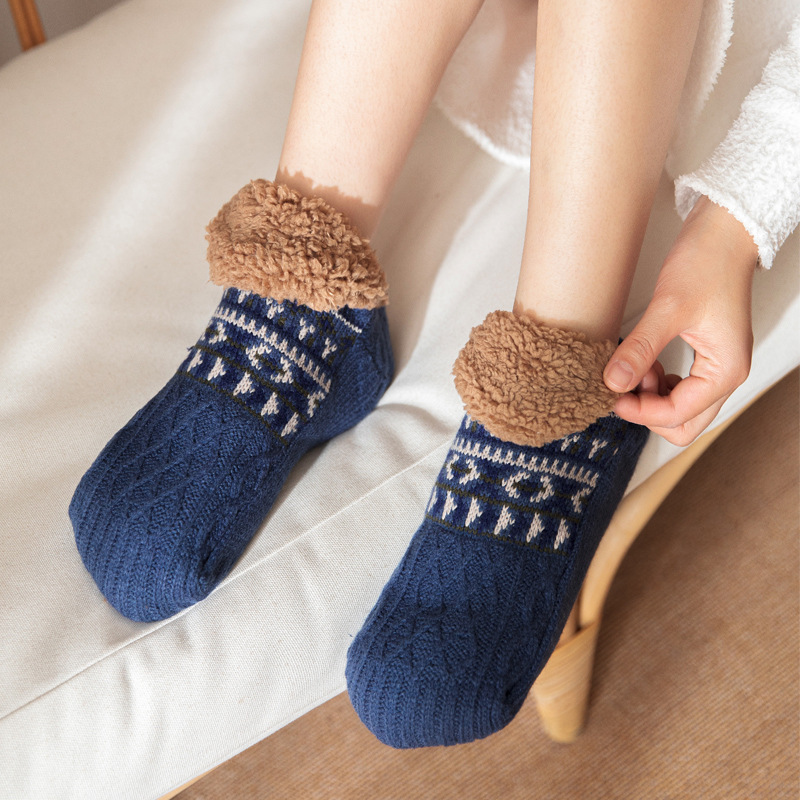 Indoor Home Floor Socks Fall And Winter Warm Non-slip Carpet Socks For Men And Women - Image 5
