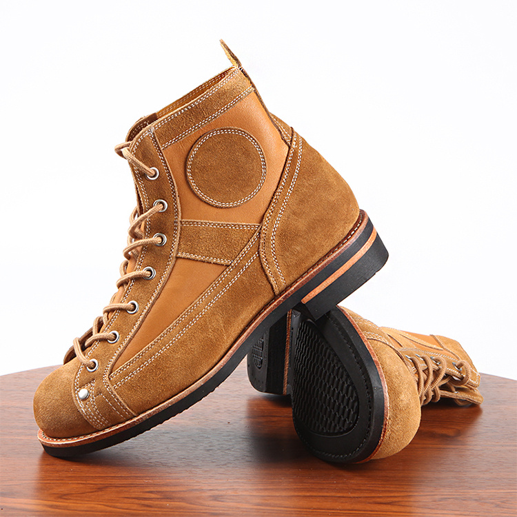 Leather Stitching Paratrooper Work Ankle Boots - Image 10