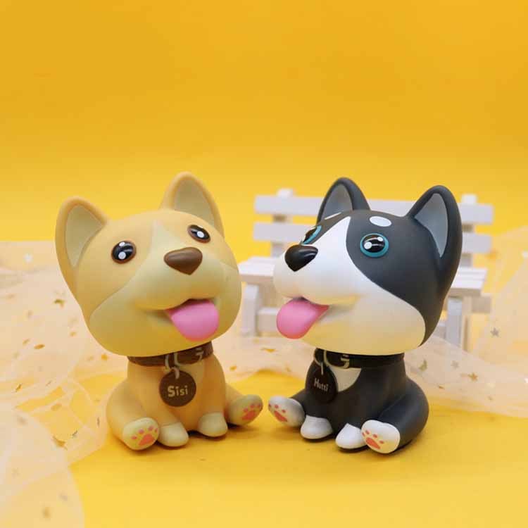 Car Dashboard Toys Nodding Dog Shaking Head Bobblehead Dolls Wobble Head Auto Accessory Interior Decor Car Ornaments Gifts Cute — изображение 2