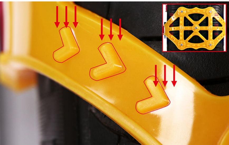 Emergency Tire Snow Chain Double Buckle - Image 2