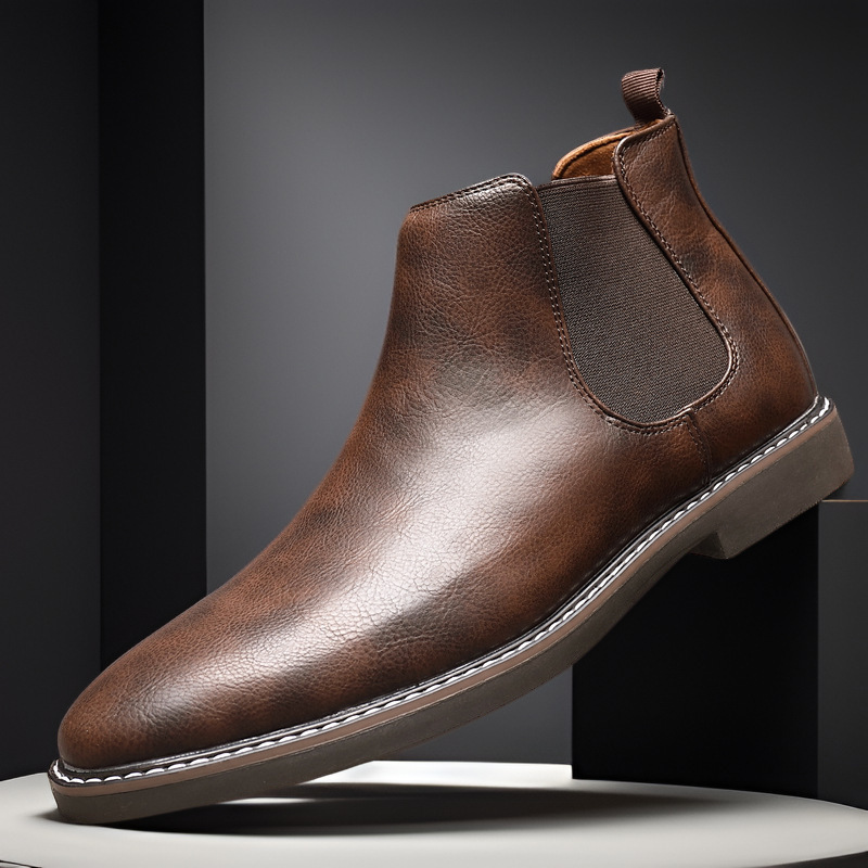 All-matching British Retro Chelsea Boots Men's Shoes - Image 8
