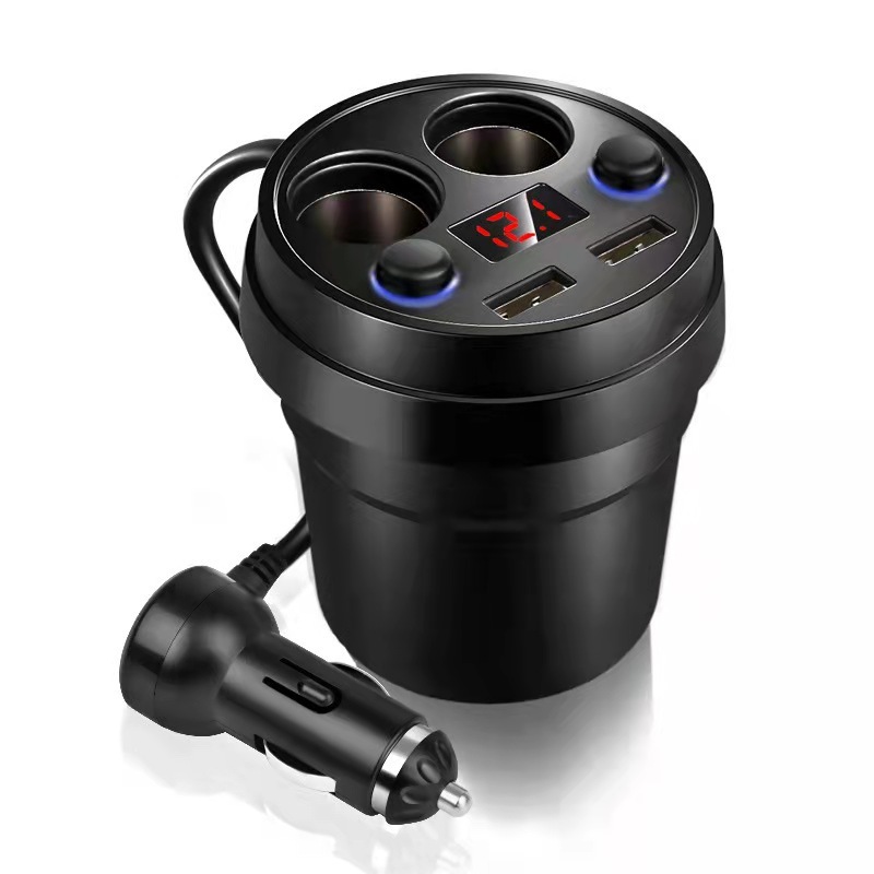 Car Charger Cup Type Fast Charging Plug Car Mobile Phone Multi-function Cup Type Car Charger — изображение 2