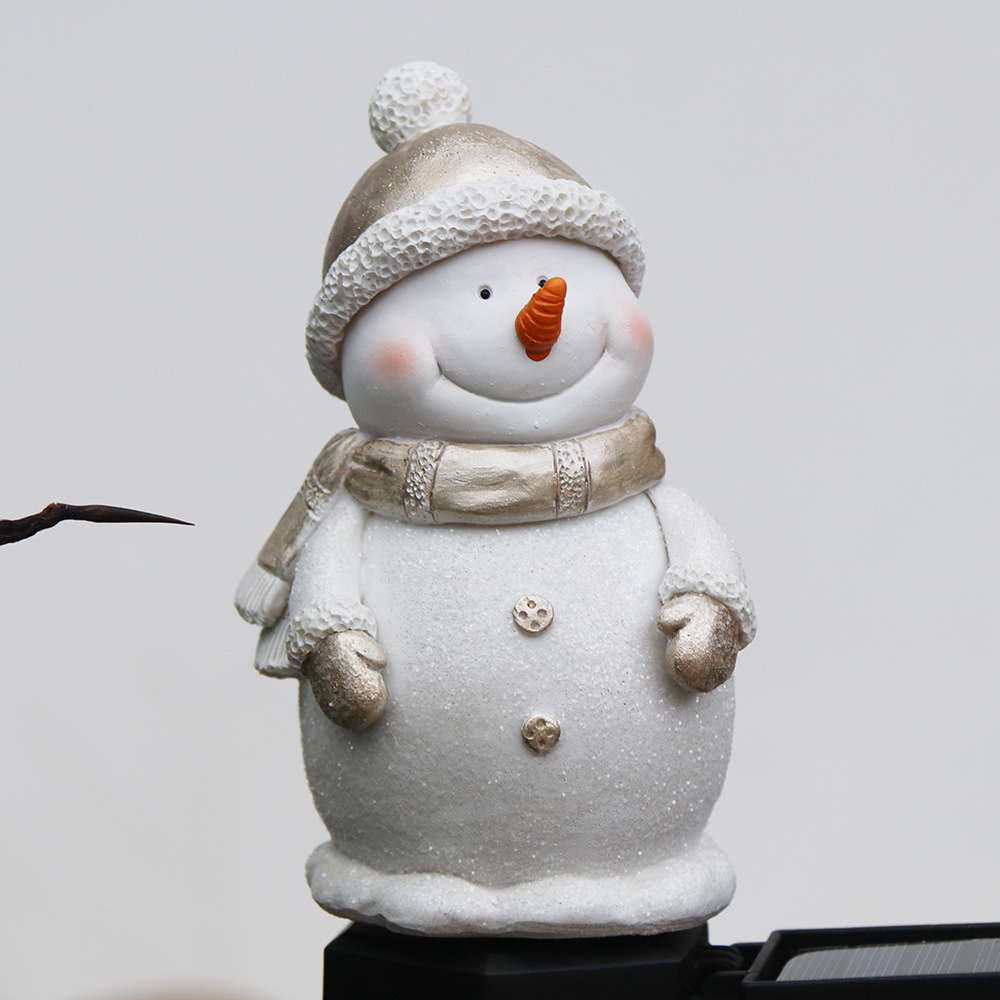 Outdoor LED Solar Snowman Light Landscape Lamp Decorations Lawn Lamp Christmas Series Cartoon Snowman Ground Lamp Garden Lamp - Image 2