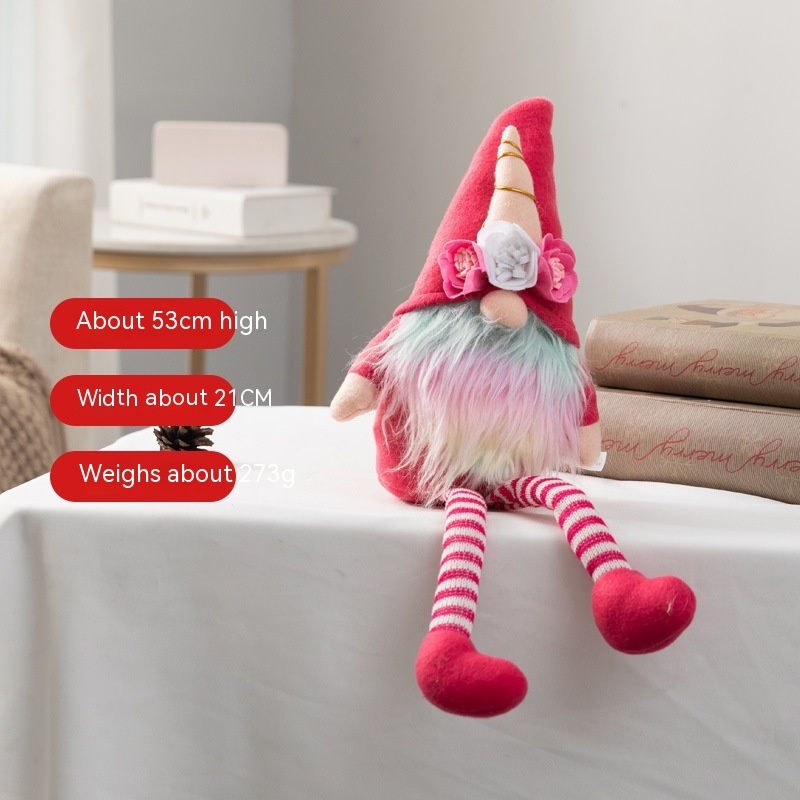 Plush Doll Rudolf Doll Window Decoration Nordic Doll Decorations Gift - Image 7