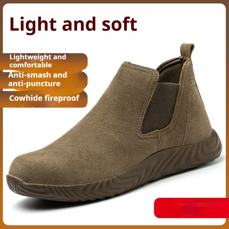 Men's Safety Shoes With Steel Toe Caps For Anti Smashing And Anti Piercing - Image 6