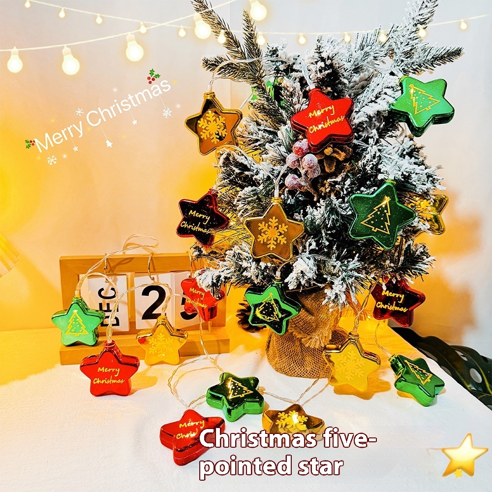 Christmas Party Decorations Scene Layout Atmosphere Lighting Chain - Image 7
