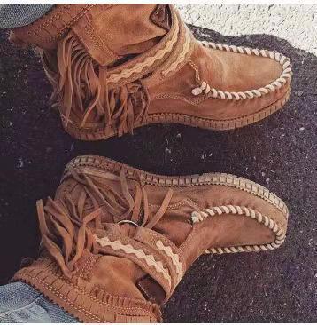 European And American Winter New Tassel Short Women's Boots - Image 5