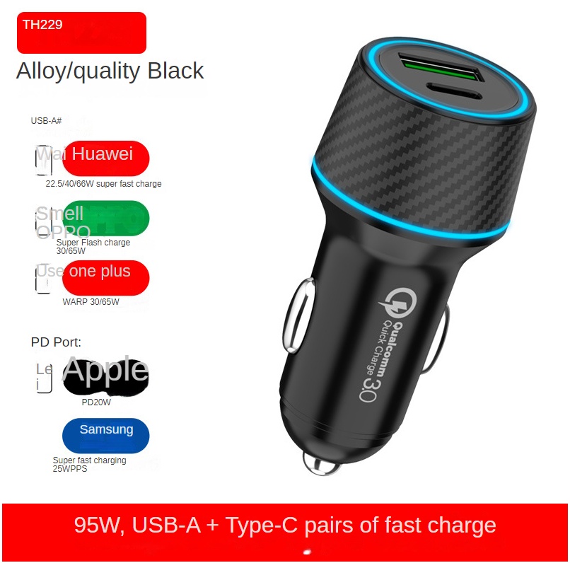 PD60W Dual Fast Charging Car Charger New - Image 8