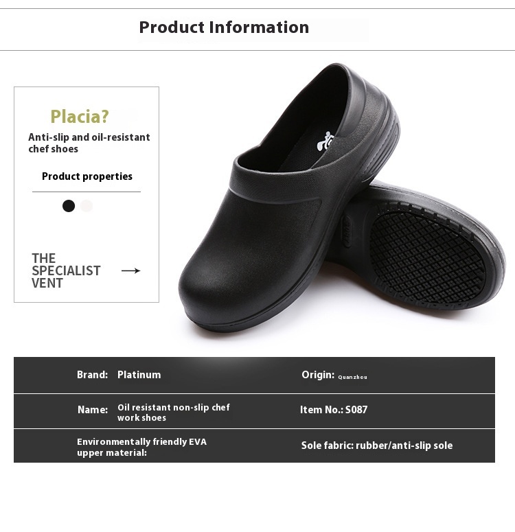 Non-slip Oil-resistant Chef Surgery Breathable Work Shoes - Image 9