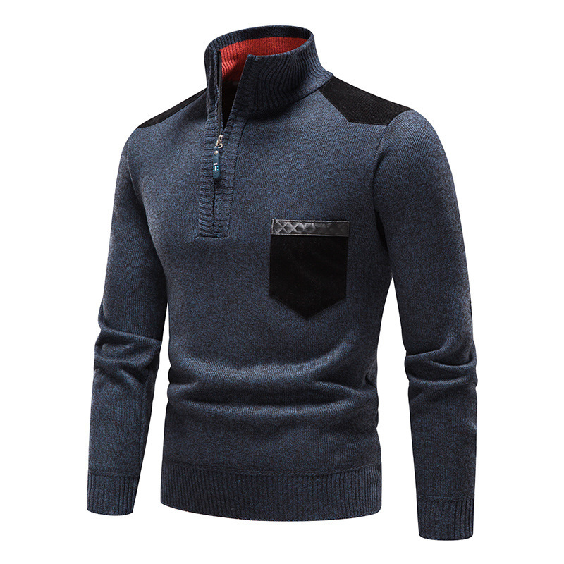 Plush Thickened Sweater Pullover Zipper - Image 3