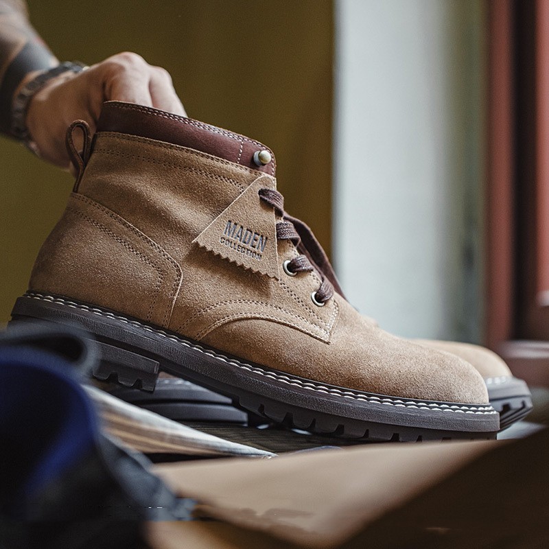 American Worker Boot Men's Retro Mid-top Leather - Image 3