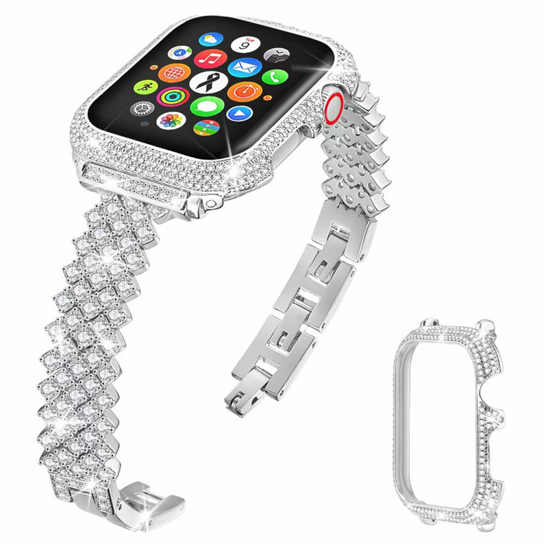 Metal Rhinestone Diamond Watch Band – Bild 5
