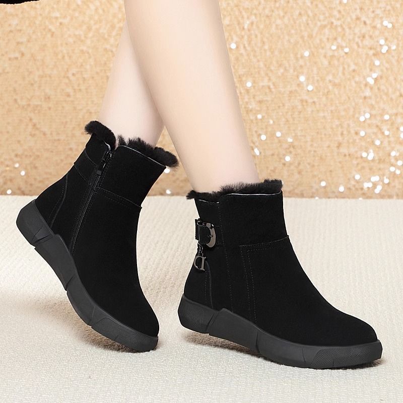 Large Size Snow Boots New Fur Integrated Comfortable Thickened Warm - Image 4