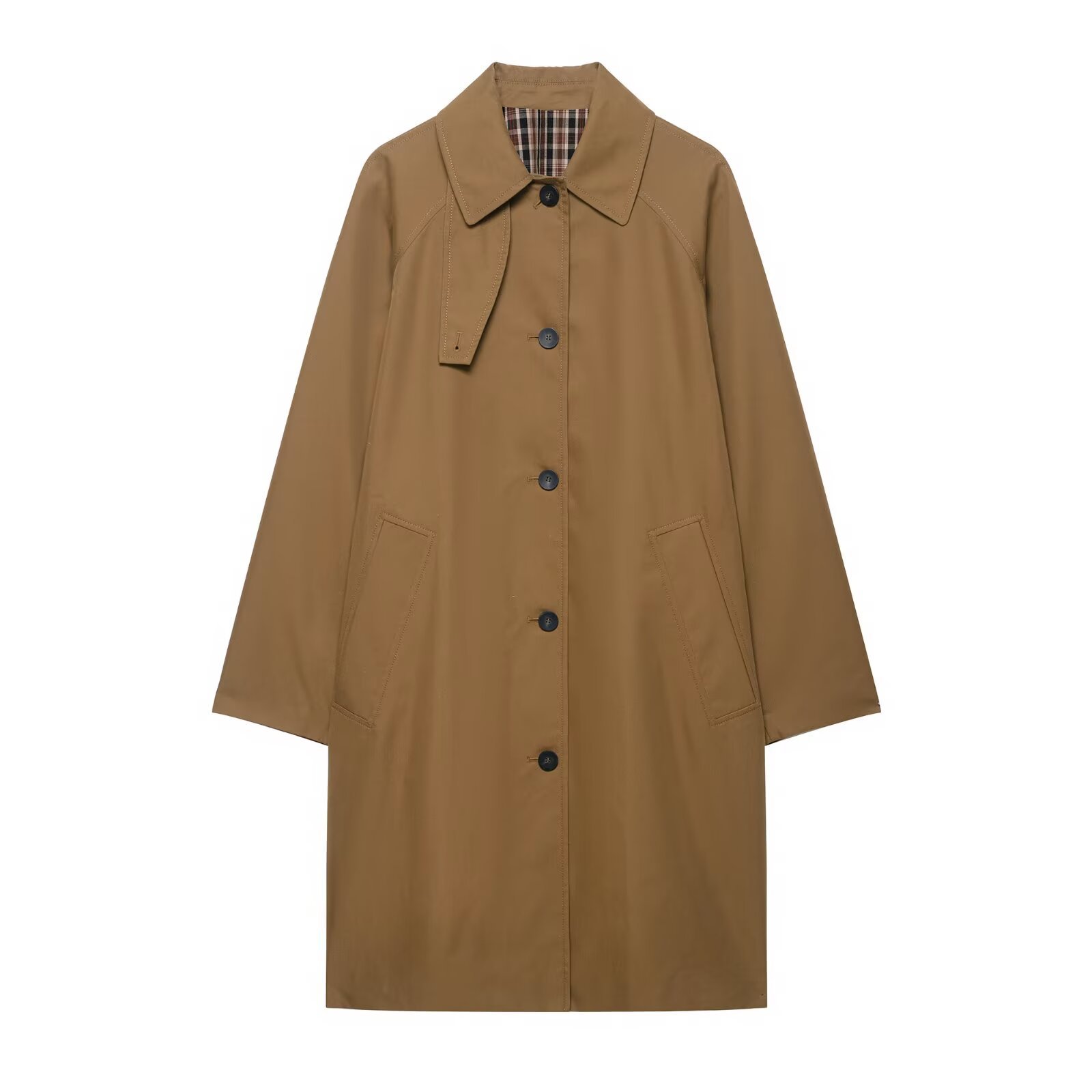 Women's Casual All-match Mid-length Trench Coat - Image 4