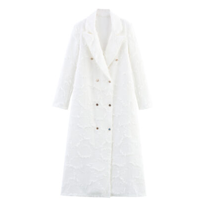 Women's Wear Tassel Texture Fabric Coat