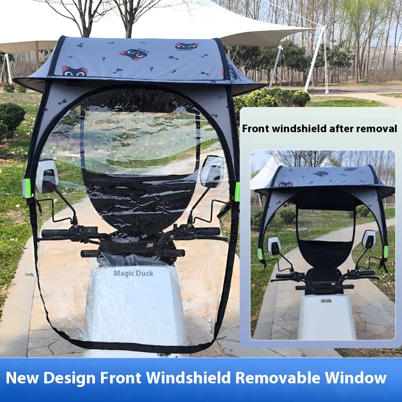 Canopy Battery Car Four Seasons Universal Motorcycle Sun Protection Sunshade - Image 6